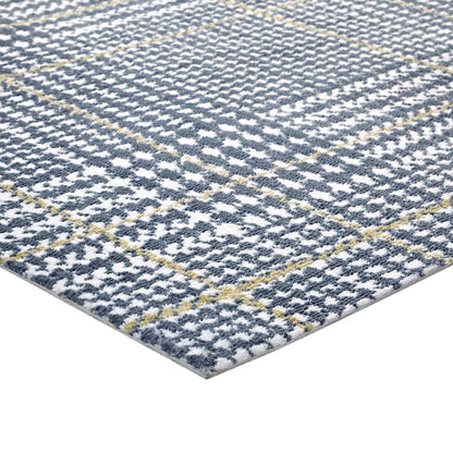 Carpet & Rugs | CasaFoyer Kaja Criss-Cross Modern Abstract Area Rug | Soft Polyester Microfiber | Non-Shedding | Stain-Resistant | 5x8 Ivory, Cadet Blue, Citron | casafoyer.myshopify.com