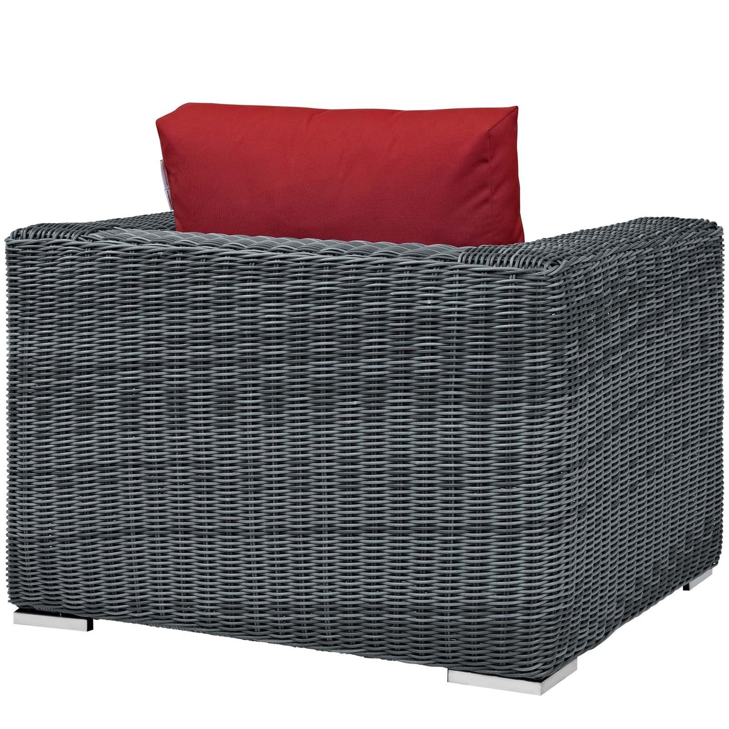 patio bistro sets | CasaFoyer Summon Outdoor Patio Arm Chair | Ultimate Outdoor Luxury & Comfort | Two-Tone Rattan | Sunbrella Cushions | Aluminum Frame | Perfect for Patio, Backyard, Poolside | casafoyer.myshopify.com