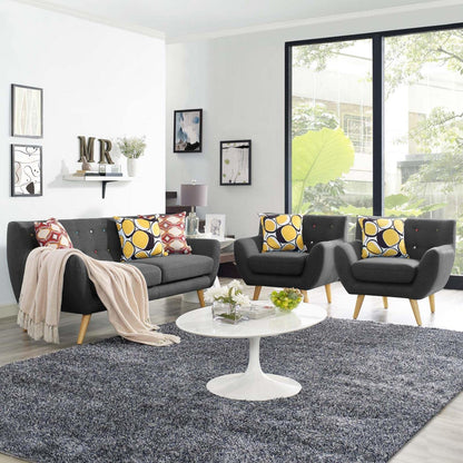 kitchen and dining room sets | CasaFoyer Remark Living Room Set | Plush Dual Cushion Design | Organic Shape | Natural Wood Dowel Legs | Polyester Upholstery | Mid-Century Inspired | Modern & Eye-Catching | Gray | casafoyer.myshopify.com