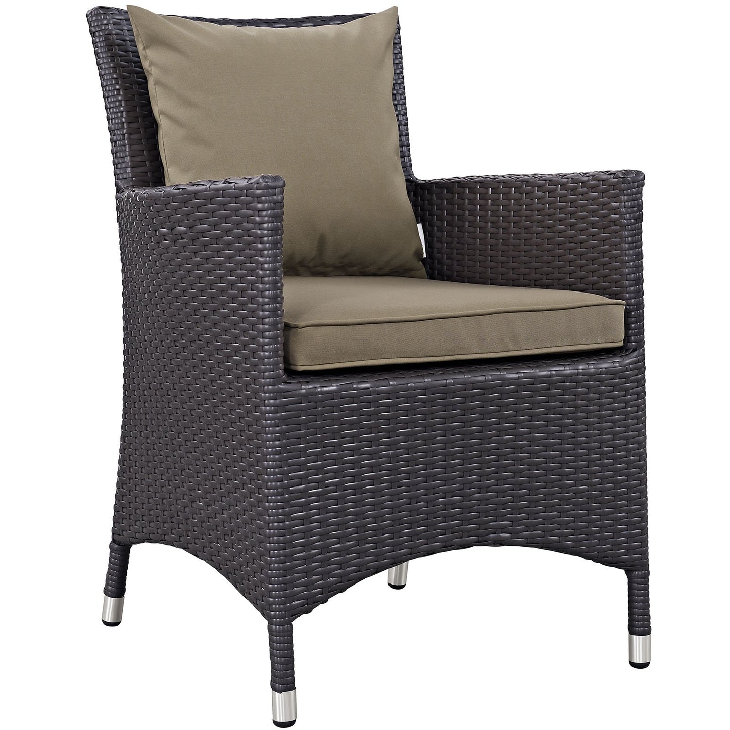 Patio Furntiure Sets | CasaFoyer Convene Outdoor Sectional | Weather-Resistant Arm Chair Set - 2 Dining Armchairs | Synthetic Rattan Weave | Powder-Coated Aluminum Frame | Enhance Your Outdoor Space | casafoyer.myshopify.com