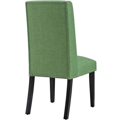 home office desk chairs | CasaFoyer Baron Dining Chair Set of 4 | Elegant Green Fabric | Nailhead Trim | Plush Foam Padding | Sturdy Wooden Frame | Non-Marking Foot Glides | casafoyer.myshopify.com