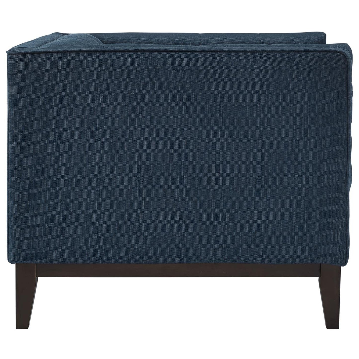 home office desk chairs | CasaFoyer Serve Armchair | Tufted Buttons | Polyester Upholstery | Comfortable Foam Cushioning | Walnut Stained Legs | Ideal for Living Rooms & Reception Areas | casafoyer.myshopify.com