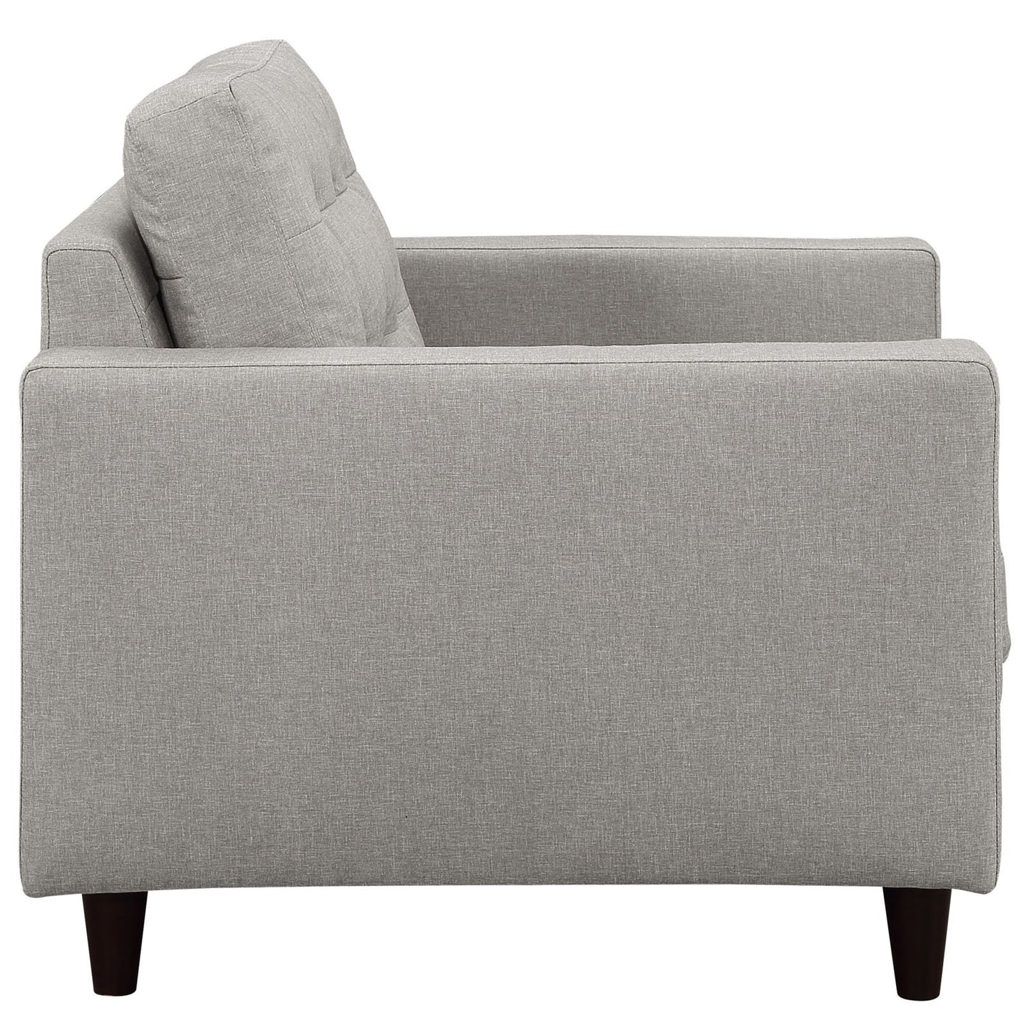 ottomans | CasaFoyer Empress Armchair | Tufted Button Design | Plush Cushions | Sturdy Wooden Legs | Bonded Leather Upholstery | casafoyer.myshopify.com