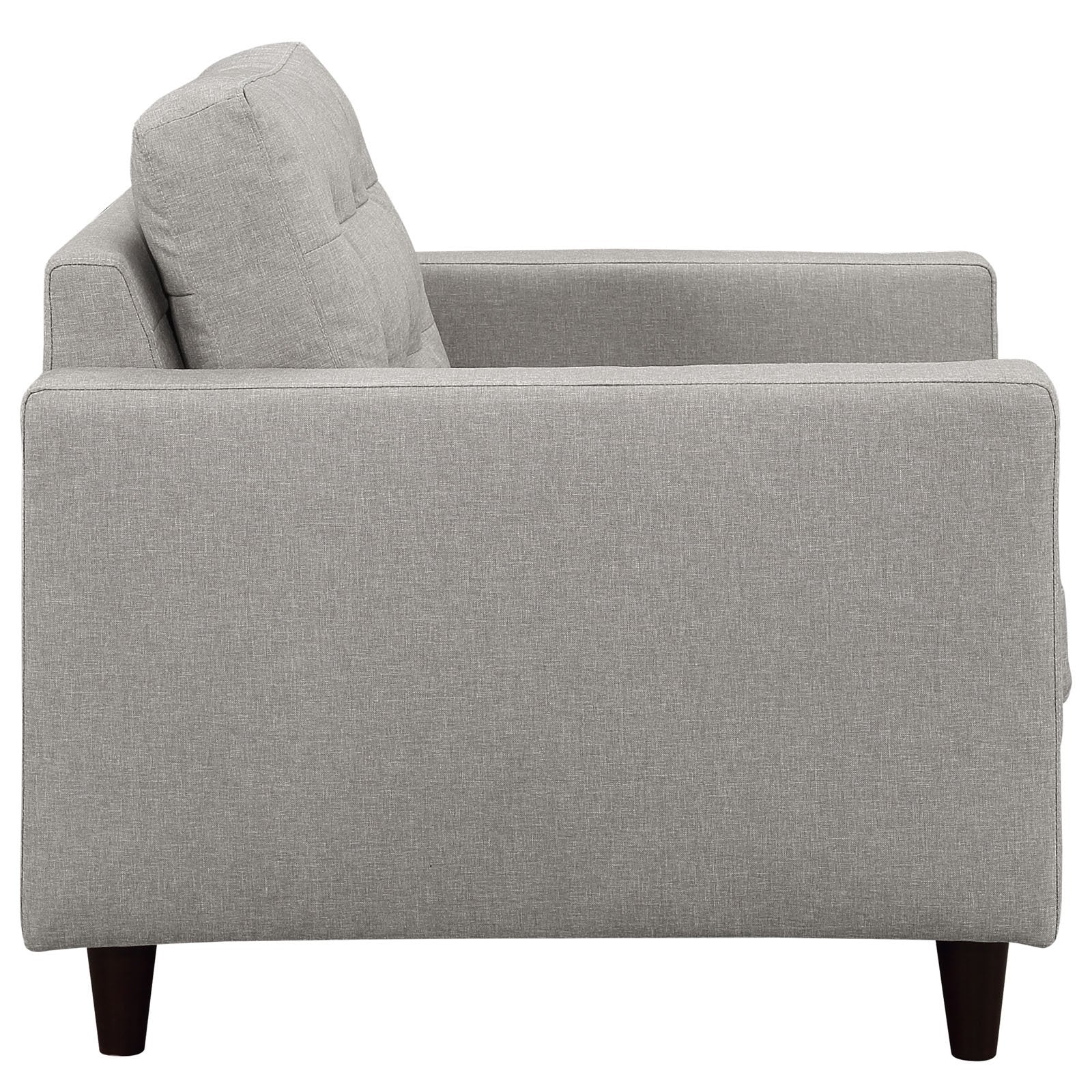 ottomans | CasaFoyer Empress Armchair | Tufted Button Design | Plush Cushions | Sturdy Wooden Legs | Bonded Leather Upholstery | casafoyer.myshopify.com