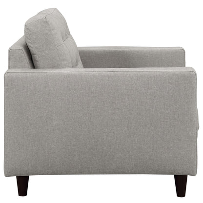 ottomans | CasaFoyer Empress Armchair | Tufted Button Design | Plush Cushions | Sturdy Wooden Legs | Bonded Leather Upholstery | casafoyer.myshopify.com