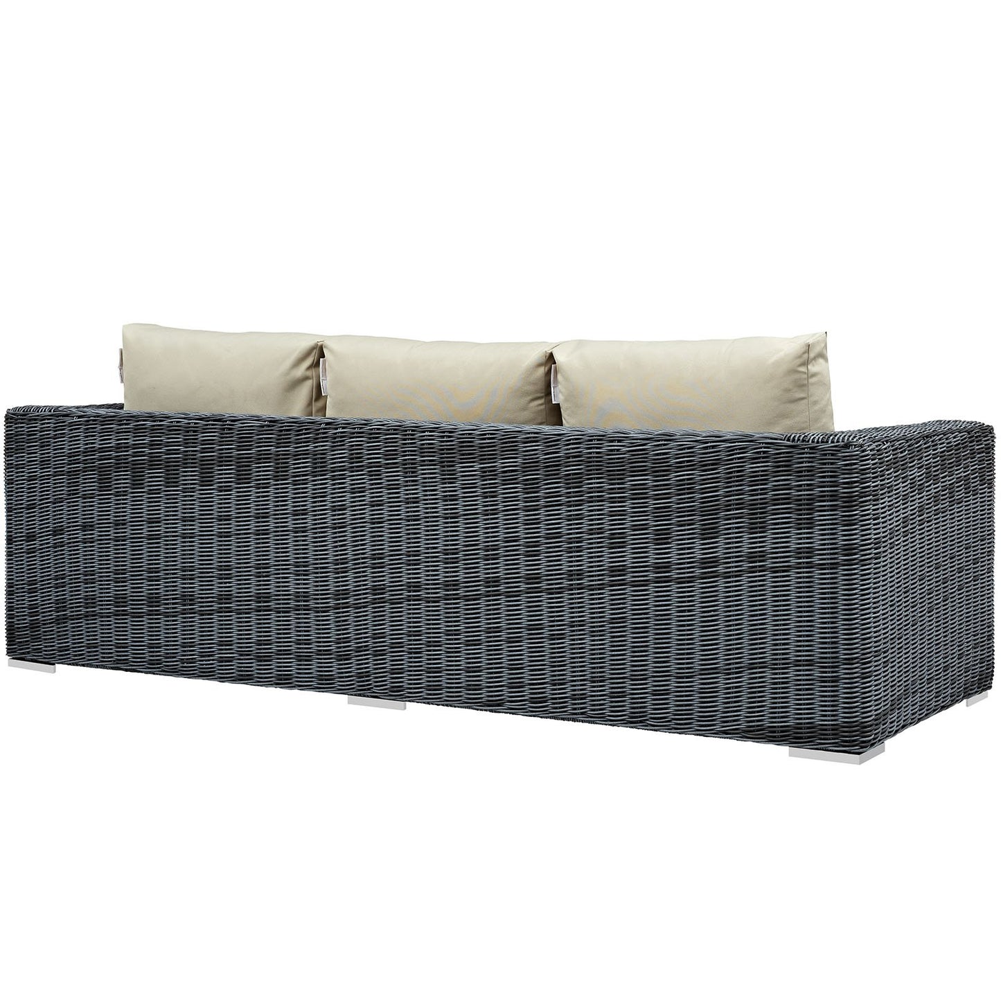 sofas | CasaFoyer Summon Outdoor Patio Sofa | Two-Tone Rattan | Sunbrella Cushions | Aluminum Frame | Ultimate Outdoor Retreat | casafoyer.myshopify.com