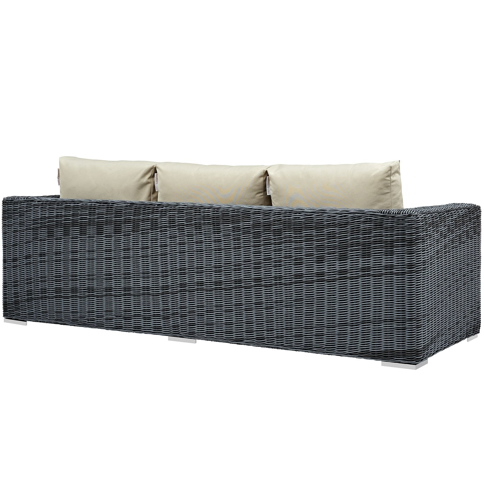 sofas | CasaFoyer Summon Outdoor Patio Sofa | Two-Tone Rattan | Sunbrella Cushions | Aluminum Frame | Ultimate Outdoor Retreat | casafoyer.myshopify.com