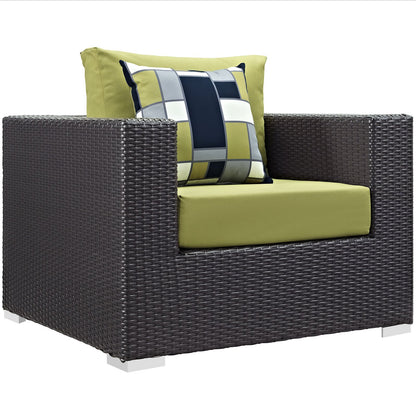kitchen and dining room sets | CasaFoyer Convene Outdoor Sectional Set | Durable Rattan & Aluminum Frame | Weather-Resistant Cushions | Patio Sofa, Ottoman & Armchairs | casafoyer.myshopify.com