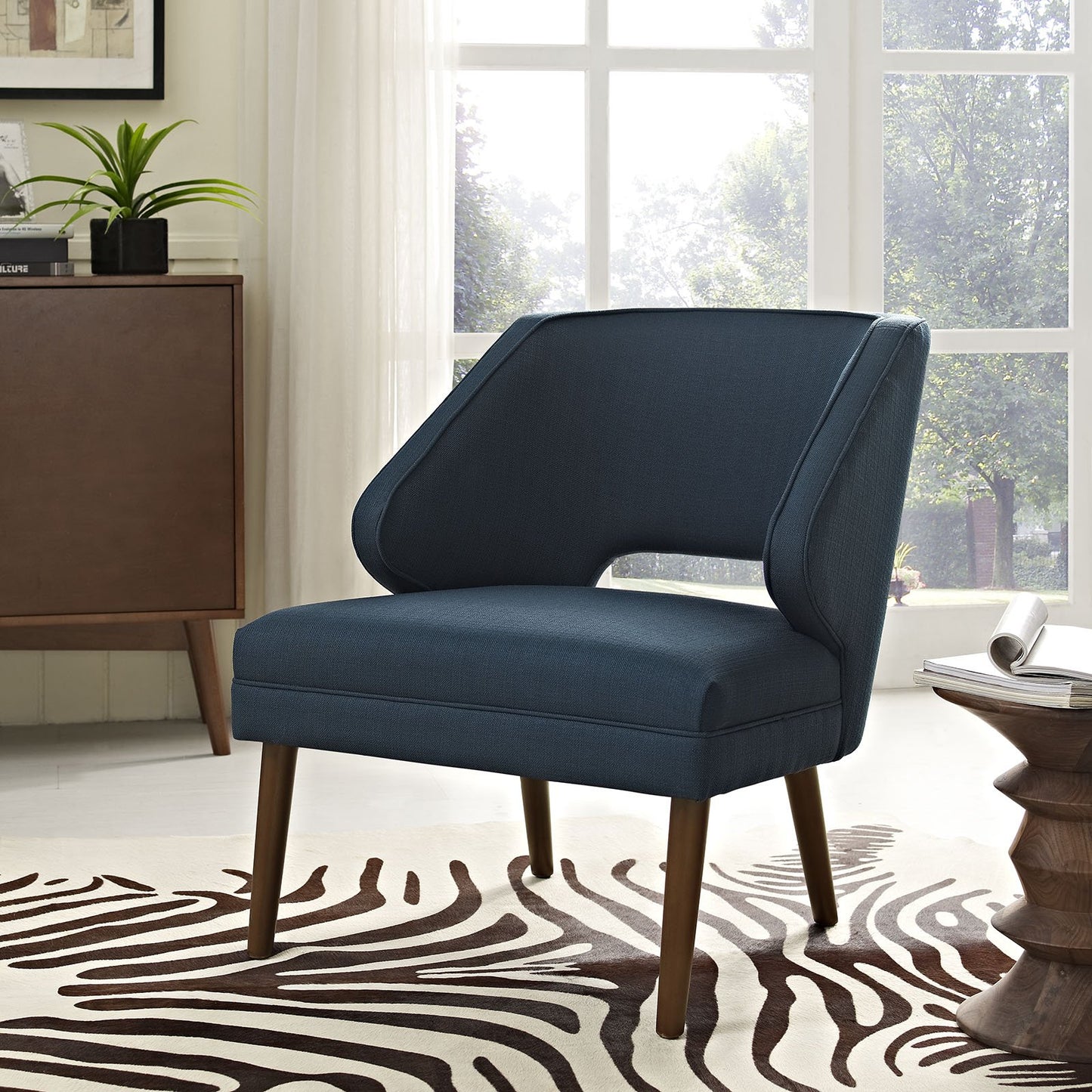 home office desk chairs | CasaFoyer Dock Armchair | Mid-Century Inspired | Vibrant Design | Polyester Upholstery | Dark Walnut Legs | Ideal for Contemporary & Eclectic Spaces | Includes 1 Armchair | casafoyer.myshopify.com