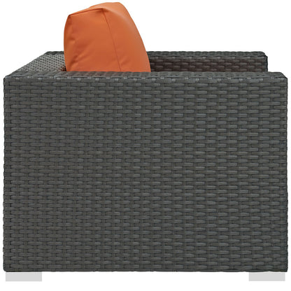 Patio Furniture Sets | Sojourn Outdoor Patio Arm Chair | Sturdy & Versatile Seating | Sunbrella Cushions | Synthetic Rattan Weave | UV Protection | Aluminum Frame | casafoyer.myshopify.com