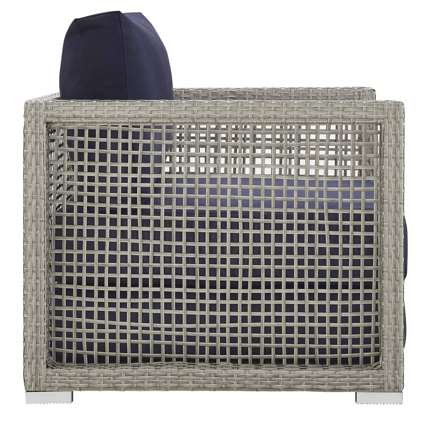 kitchen and dining room sets | CasaFoyer Aura Outdoor Patio Collection | Gray-on-Gray Wicker Rattan Set | Aluminum Frame | All-Weather Cushions | Ultimate Comfort | Versatile Design | Ideal for Gatherings | Includes Armchair, Coffee Table, Sofa | casafoyer.myshopify.com