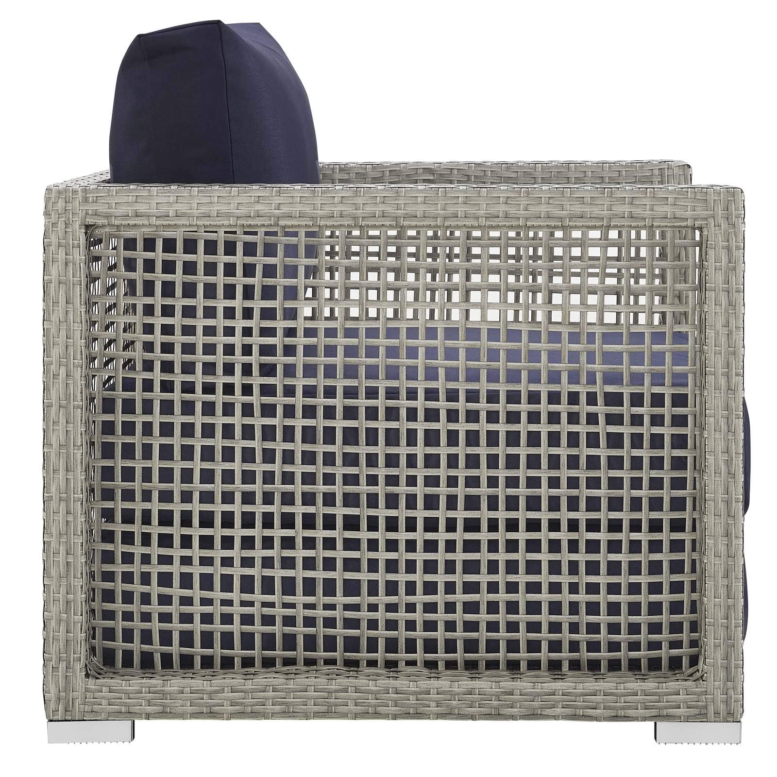 kitchen and dining room sets | CasaFoyer Aura Outdoor Patio Collection | Gray-on-Gray Wicker Rattan Set | Aluminum Frame | All-Weather Cushions | Ultimate Comfort | Versatile Design | Ideal for Gatherings | Includes Armchair, Coffee Table, Sofa | casafoyer.myshopify.com