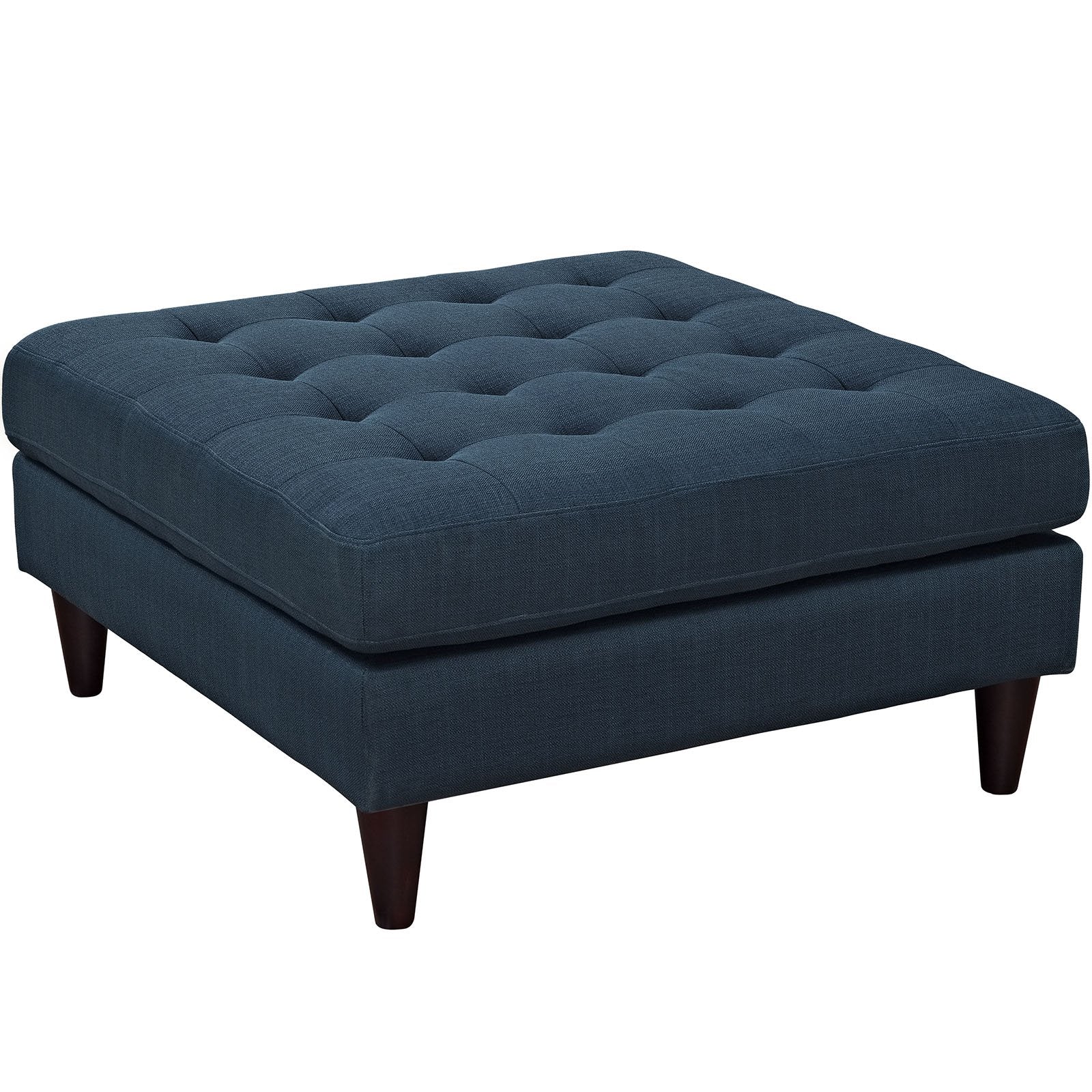 home office desk chairs | CasaFoyer Empress Large Ottoman | Exquisite Design | Tufted Buttons | Plush Cushions | Elegant Armrests | Black Stained Legs | Luxurious Fabric Upholstery | casafoyer.myshopify.com