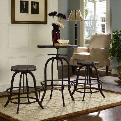 barstools | CasaFoyer Collect Wood Top Counter Stool | Set of 2 | Industrial Modern Design | Pine Wood | Cast Iron Stand | Foot Ring | Timeless Addition | casafoyer.myshopify.com