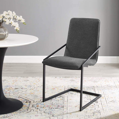 home office desk chairs | CasaFoyer Pitch Performance Fabric Dining Armchair | Black Stainless Steel Frame | Foam Padded Seat | Elegant & Durable | 330 lbs Weight Capacity | casafoyer.myshopify.com
