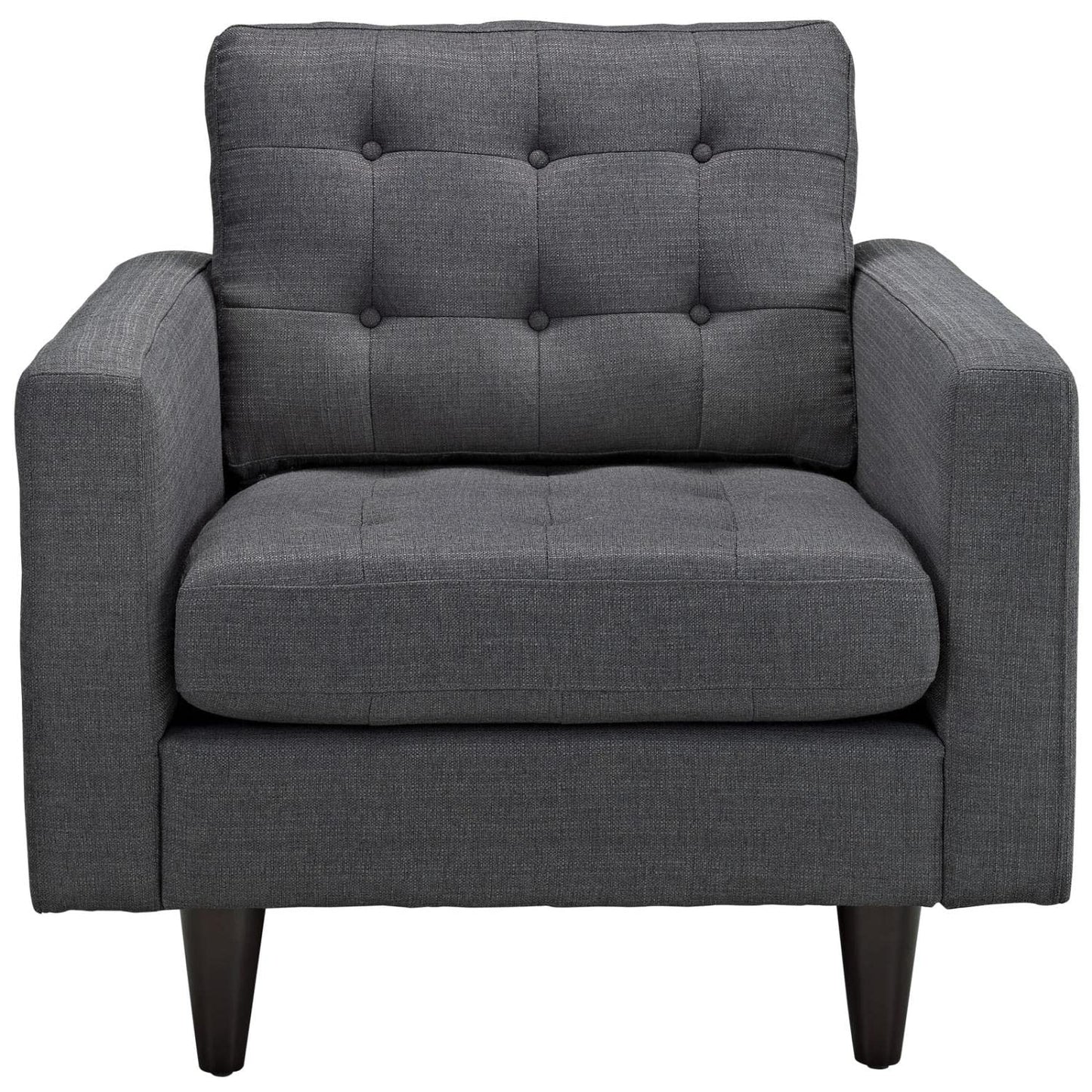 home office desk chairs | CasaFoyer Empress Upholstered Armchair Set of 2 | Exquisite Design | Regal Details | Luxurious Comfort | Gray | casafoyer.myshopify.com