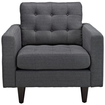 home office desk chairs | CasaFoyer Empress Upholstered Armchair Set of 2 | Exquisite Design | Regal Details | Luxurious Comfort | Gray | casafoyer.myshopify.com