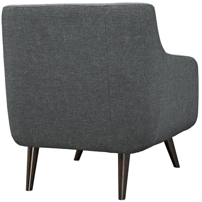 home office desk chairs | CasaFoyer Verve Collection | Mid-Century Charm Living Room Set - 2 Armchairs | Vibrant Design, Espresso Legs, Dense Foam Cushioning | Gray | casafoyer.myshopify.com