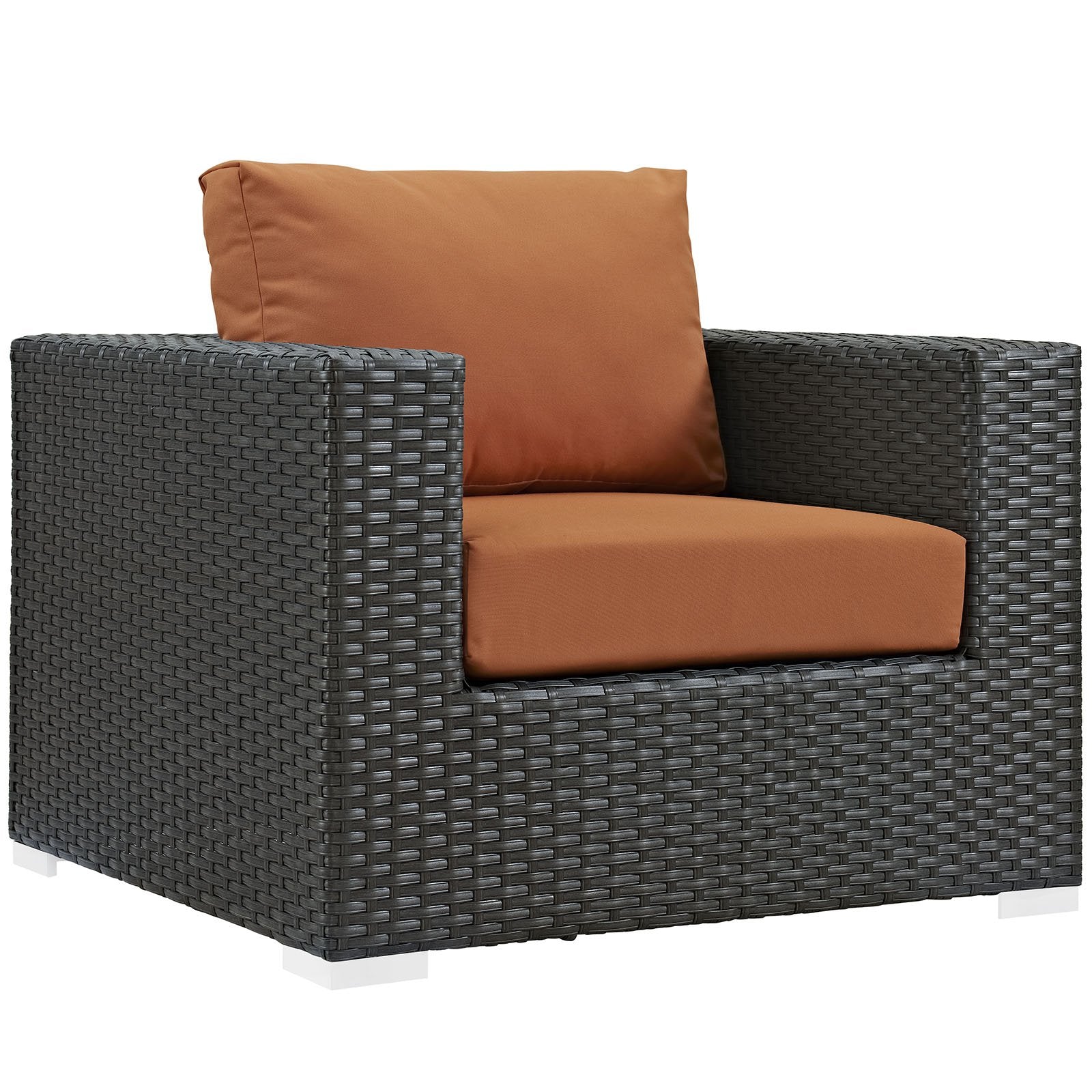 Patio Furniture Sets | Sojourn Outdoor Patio Arm Chair | Sturdy & Versatile Seating | Sunbrella Cushions | Synthetic Rattan Weave | UV Protection | Aluminum Frame | casafoyer.myshopify.com