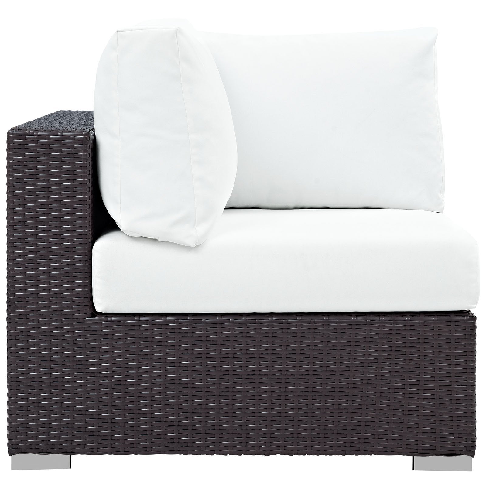 Patio Furniture Sets | Convene Outdoor Sectional Corner Chair | Durable Rattan & Aluminum Frame | All-Weather Cushions | Ideal for Patio, Backyard, Poolside | casafoyer.myshopify.com