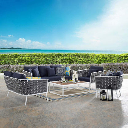 kitchen and dining room sets | CasaFoyer Stance Outdoor Collection | Modern Design | Waterproof Cushions | Durable Aluminum Frame | Includes Sofa, Loveseat, Chairs, Coffee Table | casafoyer.myshopify.com