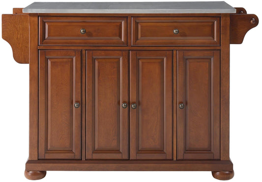 Kitchen Storage | Solid Hardwood | Veneer Kitchen Island | Raised Panel Doors | Drawers | Adjustable Shelves | Classic Cherry Finish | casafoyer.myshopify.com