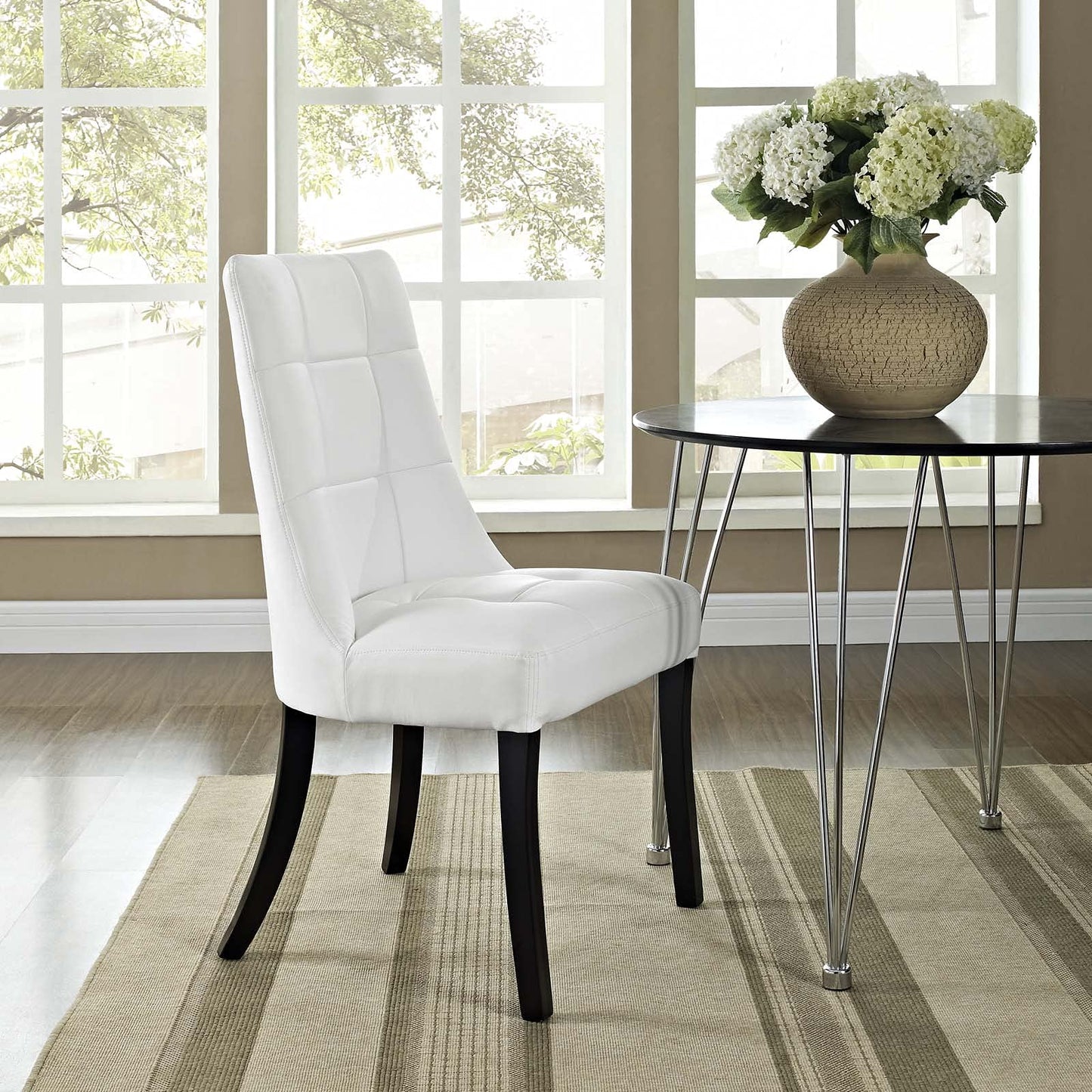 home office desk chairs | CasaFoyer Noblesse Dining Chair | Regal Charm | Faux Leather Seatback | Checkerboard Pattern | Padded for Comfort | Contemporary & Elegant Seating | casafoyer.myshopify.com