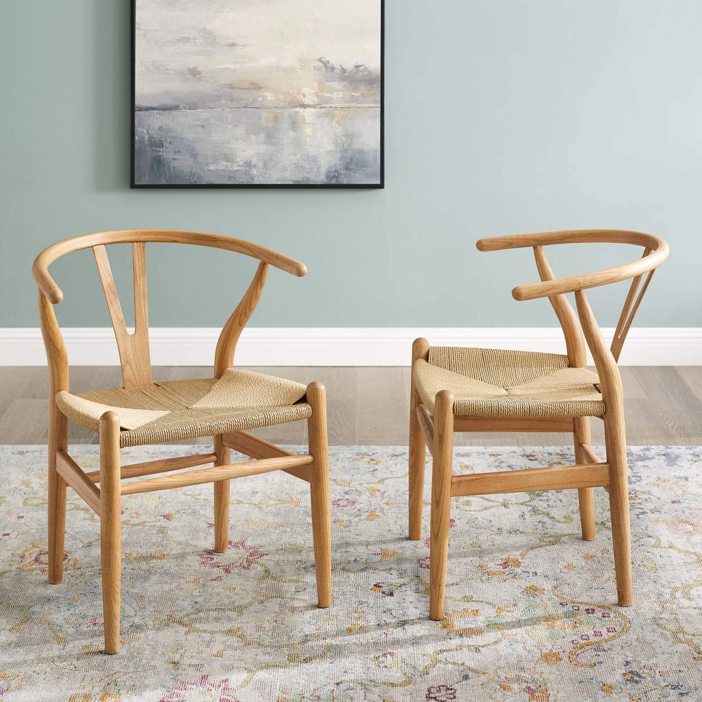 home office desk chairs | CasaFoyer Amish Dining Armchair Set of 2 | Timeless Craftsmanship | Beechwood Base | Eco-Friendly Paper Rope Seat | casafoyer.myshopify.com