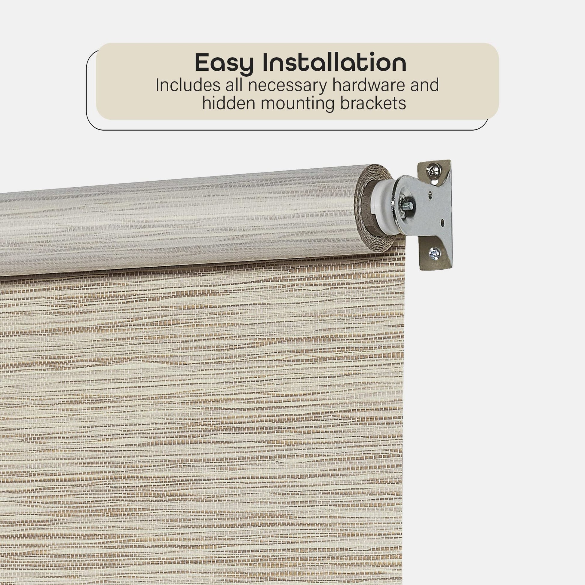 window treatment roller shades | CasaFoyer Cords Free Tear Down Room Darkening Window Shade | Customizable | Easy to Clean | Durable Micro-Ridged Vinyl | 55x72 Ivory | casafoyer.myshopify.com