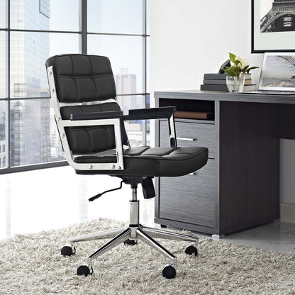 home office desk chairs | CasaFoyer Portray Highback Office Chair | Bold Design | Comfortable Seating | Chrome Steel Frame | Dual Wheel Casters | Tilt Control | Height Adjustment | casafoyer.myshopify.com