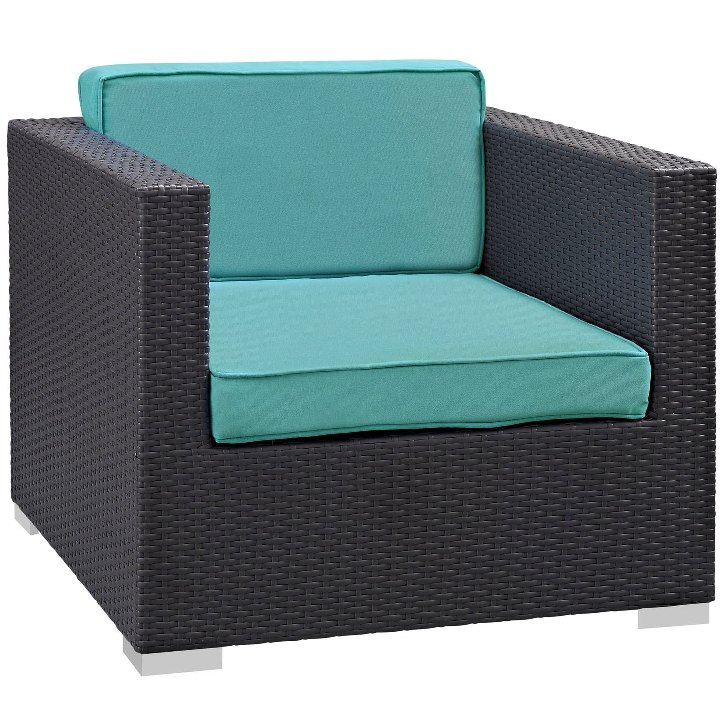 kitchen and dining room sets | CasaFoyer Convene Outdoor Sectional Set | Rattan & Aluminum Frame | All-Weather Cushions | Patio Sofa, Armchair, Ottoman, Side Table | casafoyer.myshopify.com