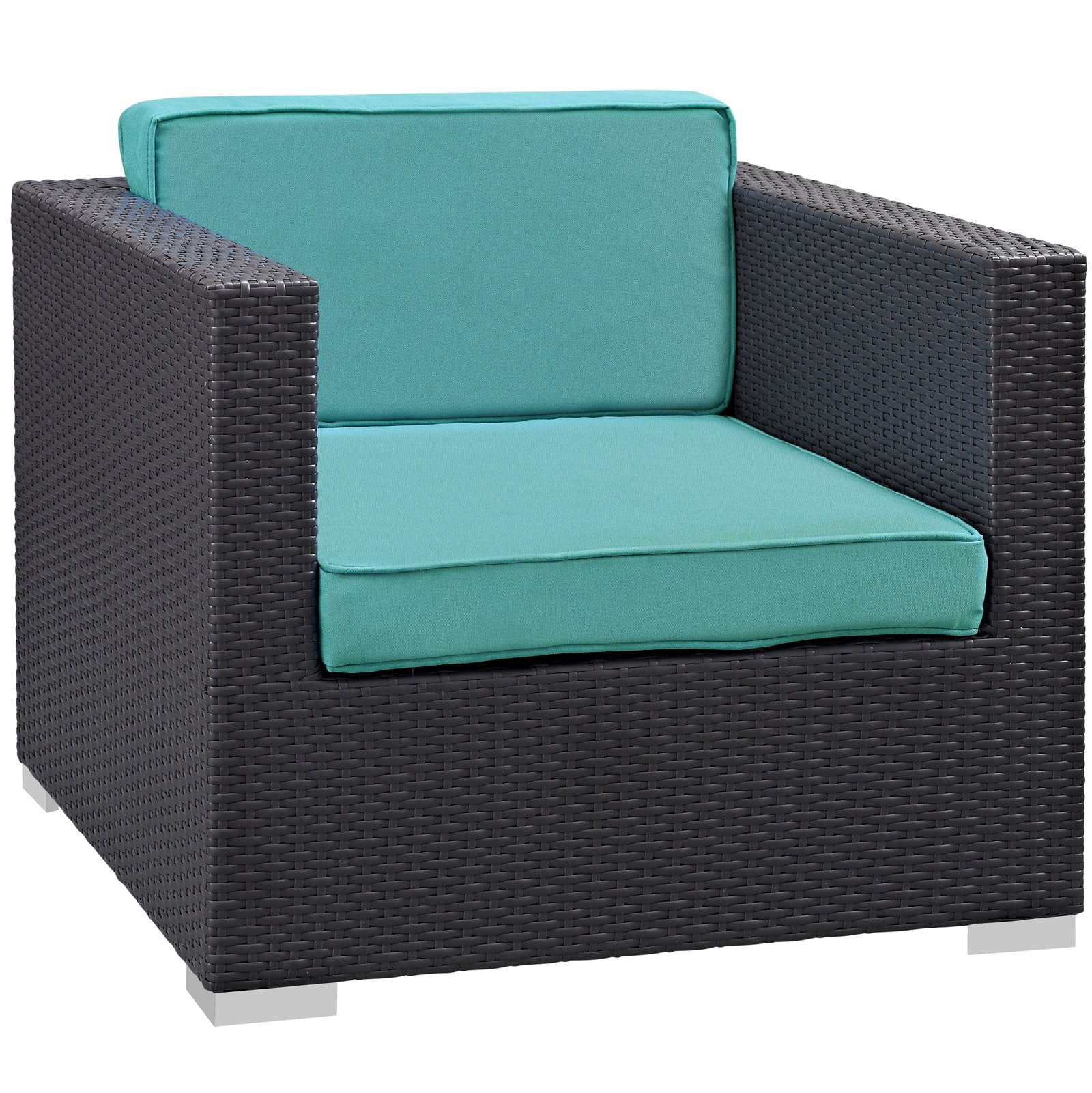 kitchen and dining room sets | CasaFoyer Convene Outdoor Sectional Set | Rattan & Aluminum Frame | All-Weather Cushions | Patio Sofa, Armchair, Ottoman, Side Table | casafoyer.myshopify.com