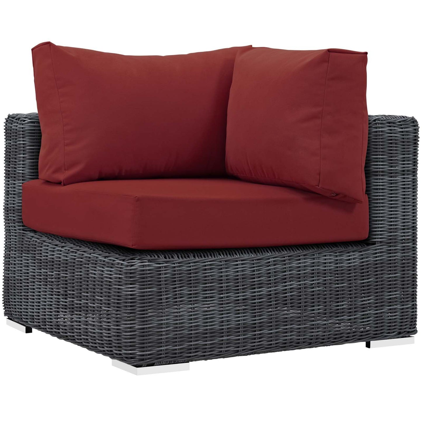 Patio Furniture Sets | Summon Outdoor Patio Corner | Two-Tone Rattan Weave | Sunbrella Fabric | UV Protection | Aluminum Frame | casafoyer.myshopify.com