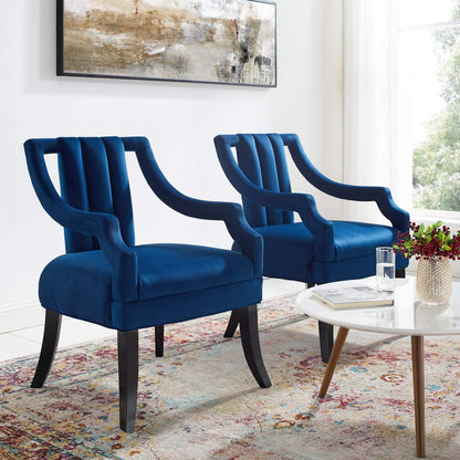 home office desk chairs | CasaFoyer Harken Accent Chair Set of 2 | Vintage-Inspired | Stain-Resistant Velvet | Comfortable Foam Padding | Birch Wood Legs | Versatile Design | casafoyer.myshopify.com