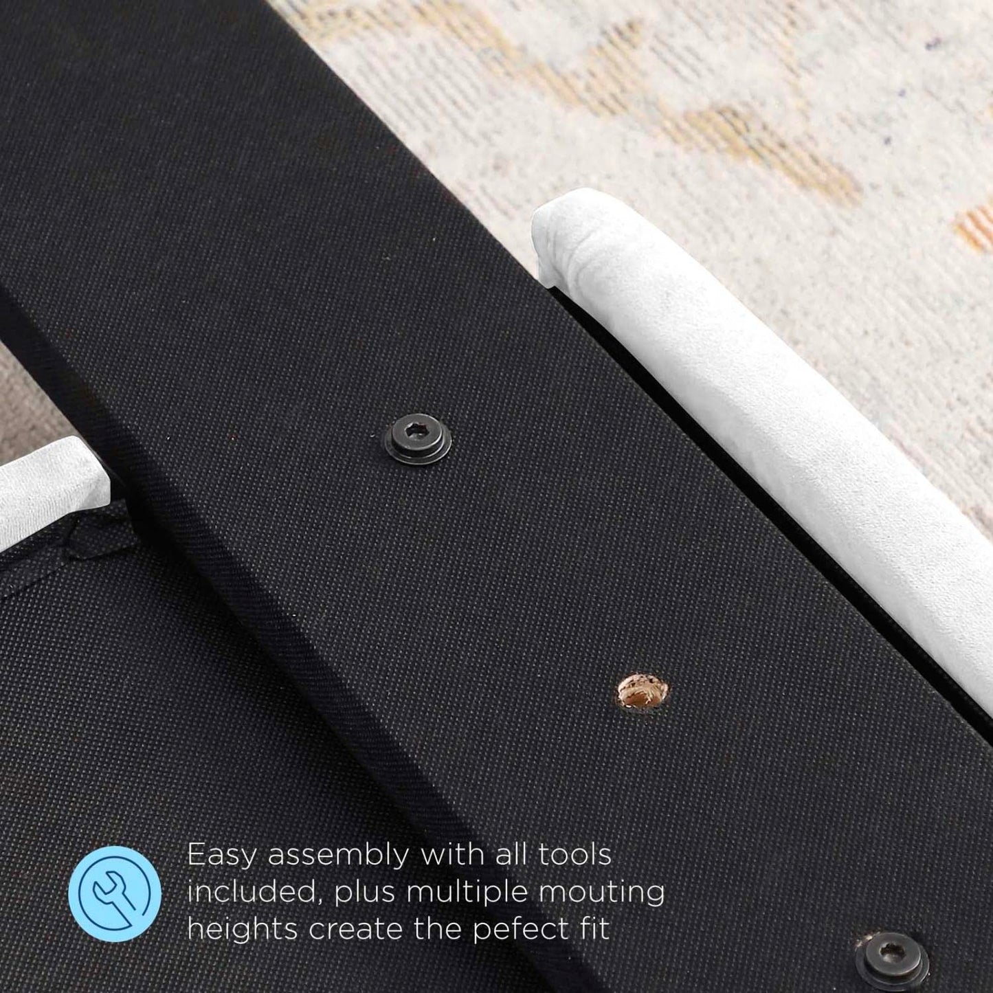 Bed | CasaFoyer Juliet Tufted Performance Velvet Full/Queen Headboard | Vintage Elegance | Diamond Button Tufting | Plush Padding | Stain-Resistant | Adjustable Mounting Positions | White | casafoyer.myshopify.com
