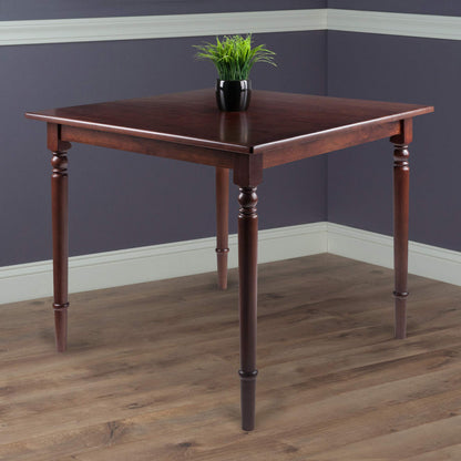 childrens table and chair sets | CasaFoyer  Wood Mornay 5-Piece Dining Set | Walnut Finish | Solid Wood | Ideal for Smaller Spaces | Easy Assembly | Table & 4 Windsor Chairs | casafoyer.myshopify.com