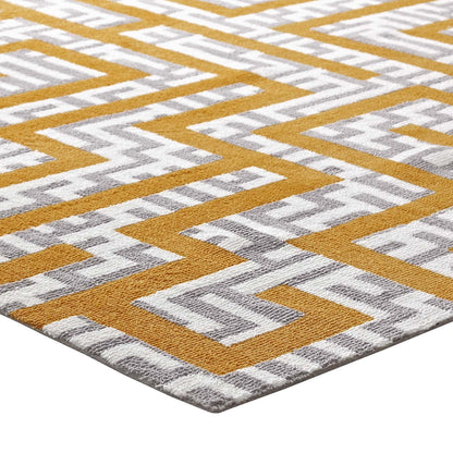area rugs | CasaFoyer Nahia Geometric Maze Area Rug | Modern Design | Soft Polyester Microfiber | Durable Jute Bottom | Stain Resistant | Easy to Maintain | 8x10 Size | casafoyer.myshopify.com