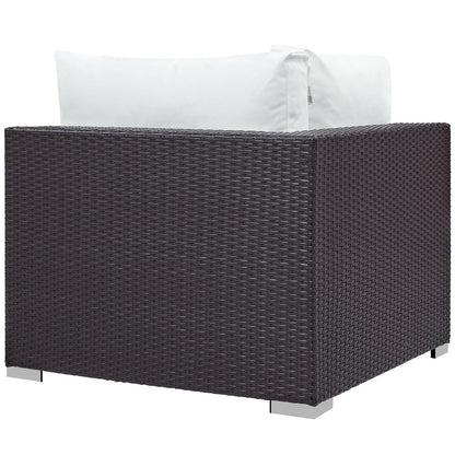 Patio Furniture Sets | Convene Outdoor Sectional Corner Chair | Durable Rattan & Aluminum Frame | All-Weather Cushions | Ideal for Patio, Backyard, Poolside | casafoyer.myshopify.com