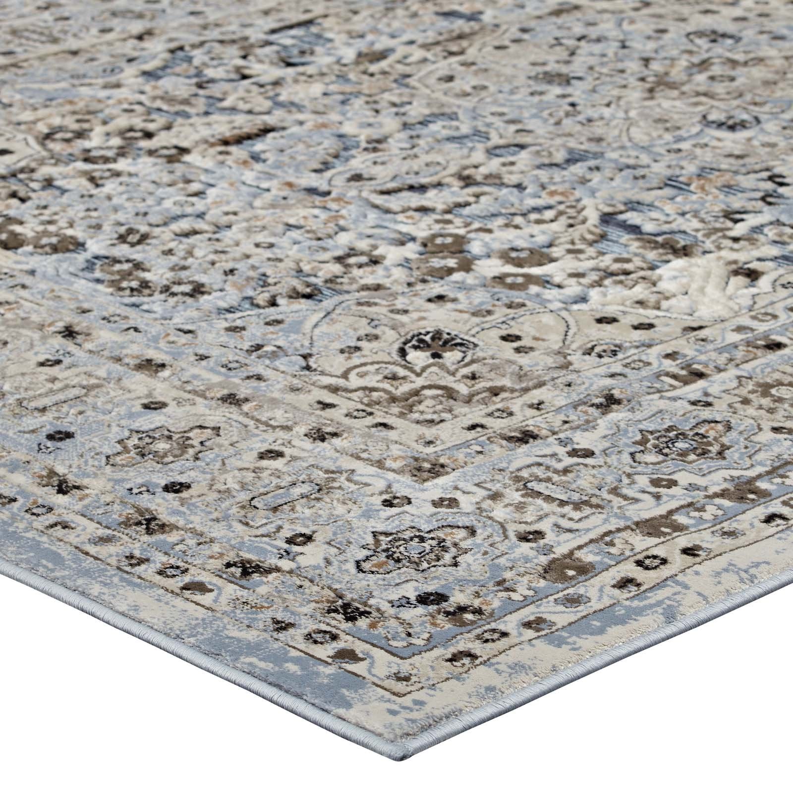 area rugs | CasaFoyer Elqenna Distressed Vintage Floral Turkish Area Rug | Durable Polypropylene | Stain Resistant | Gripping Rubber Bottom | Elegant Design | Easy to Maintain | Ideal for High Traffic Areas | casafoyer.myshopify.com