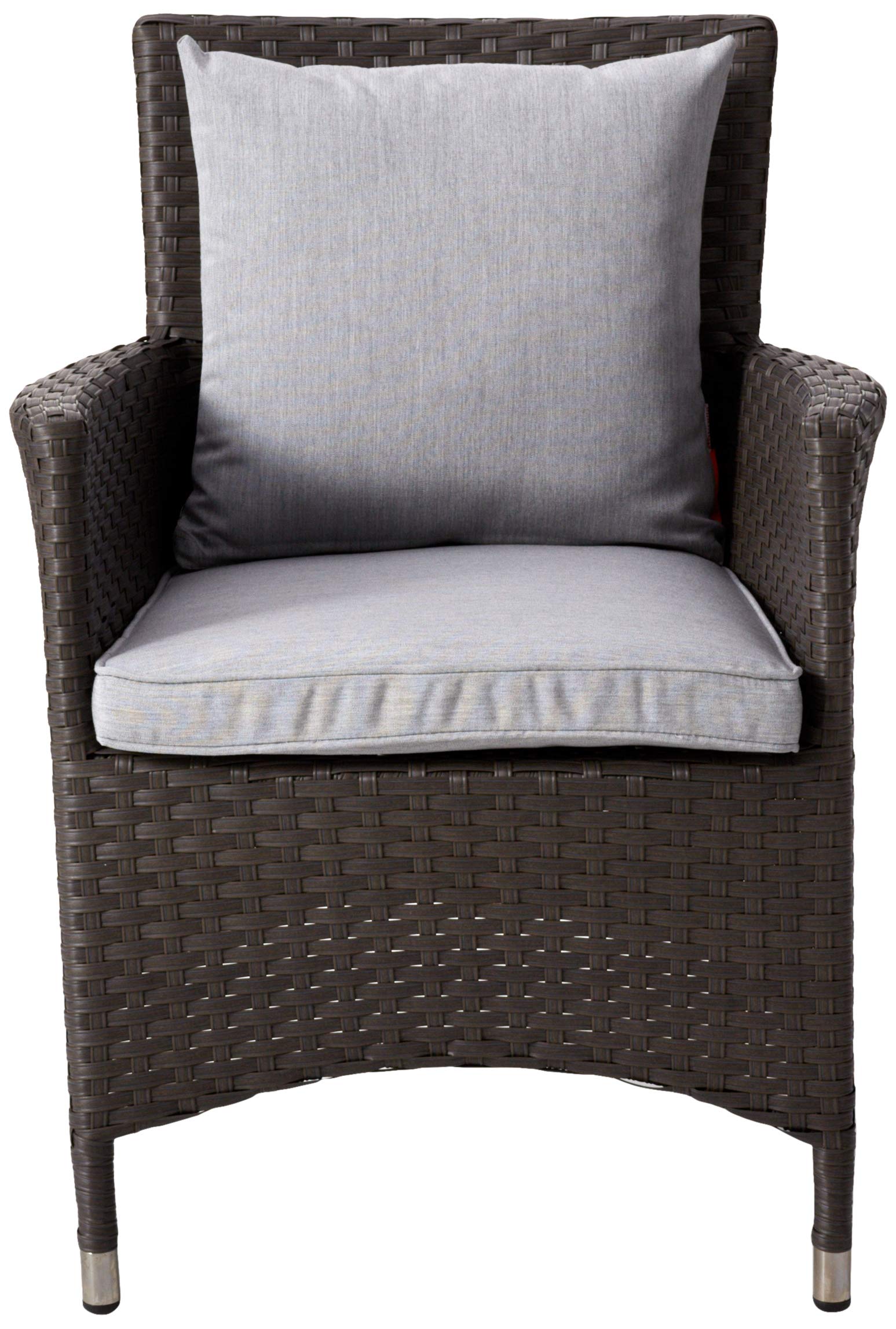 Patio Furniture Sets | Sojourn Outdoor Patio Furniture Collection | Premium Dining Arm Chair with Sunbrella Cushions, UV Resistance, Aluminum Frame | casafoyer.myshopify.com