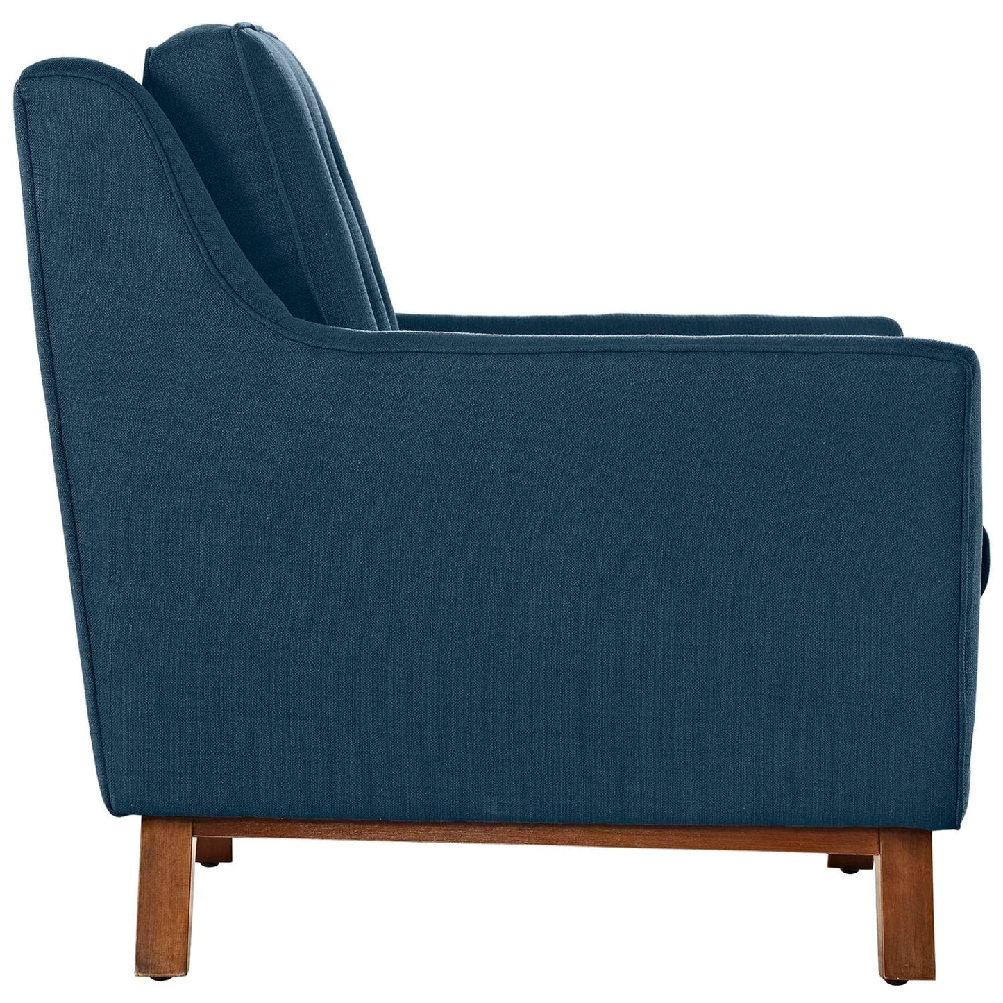 sofas | CasaFoyer Beguile Collection | Elegant Curved Armchair & Loveseat Set | Plush Cushions | Tufted Back | Walnut-Stained Base | Perfect for Living Room or Lounge | casafoyer.myshopify.com