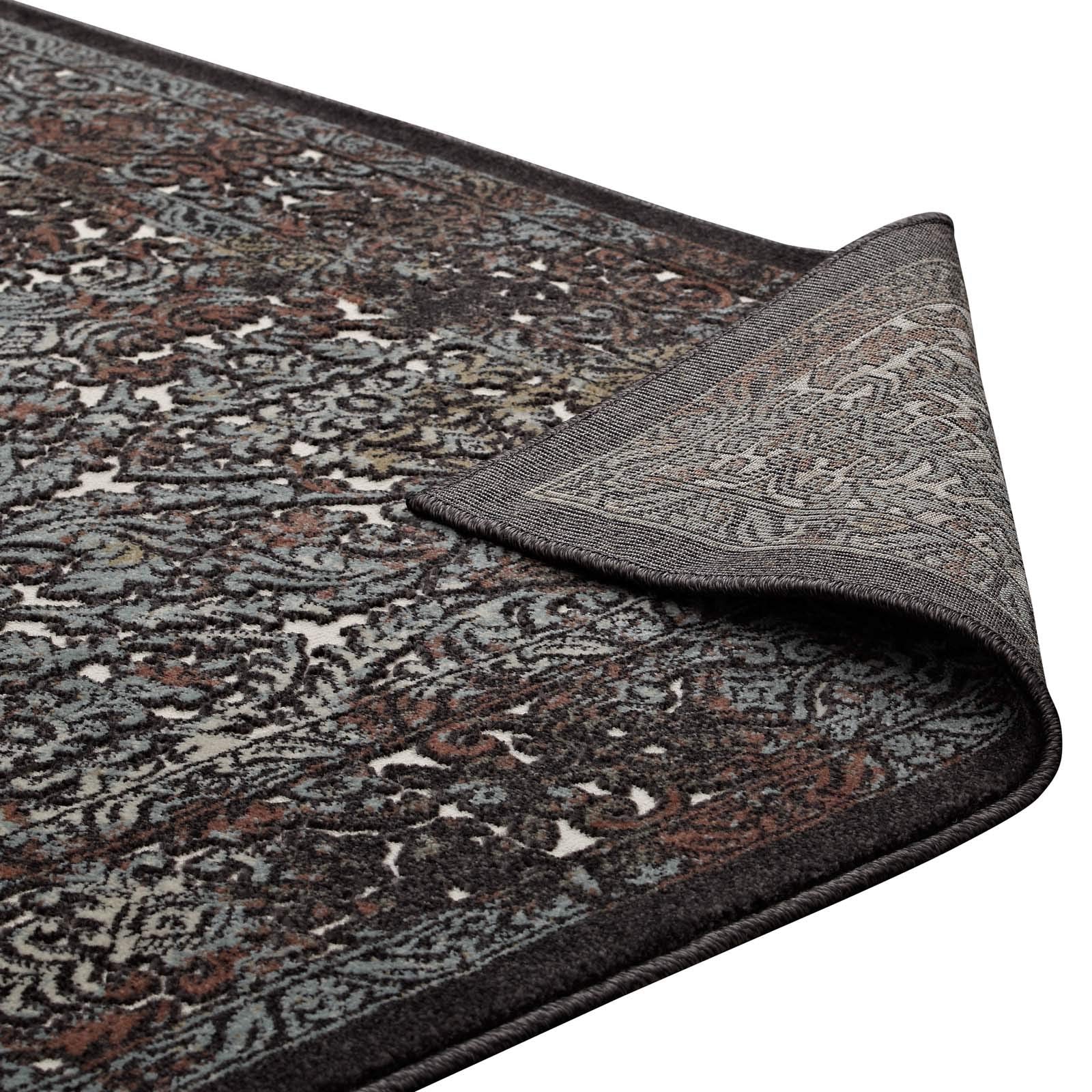 Carpet & Rugs | CasaFoyer Westia Vintage Ornate Turkish Area Rug | 8x10 | Distressed Turkish Pattern | Stain-Resistant | Easy to Maintain | Durable Polyester & Polypropylene Blend | casafoyer.myshopify.com