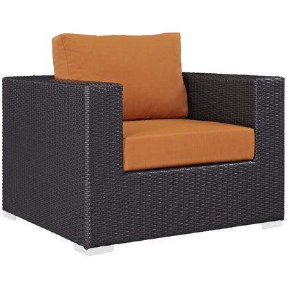 kitchen and dining room sets | CasaFoyer Convene Outdoor Sectional Set | Synthetic Rattan | Aluminum Frame | All-Weather Cushions | Patio Sofa, Armchair, Armless, Corner, Ottoman | casafoyer.myshopify.com