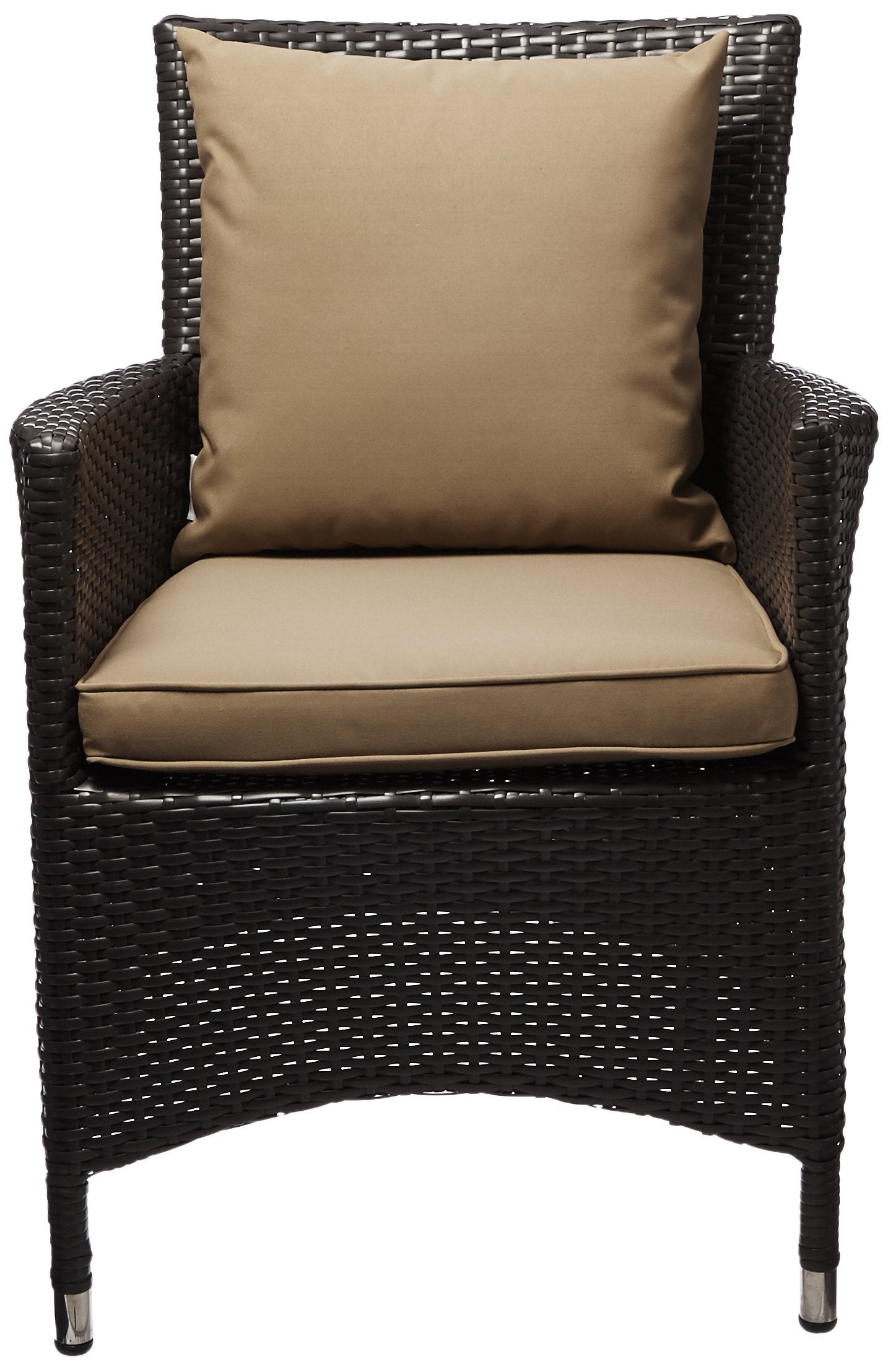 Patio Furniture Sets | Convene Outdoor Sectional Dining Armchair | Weather-Resistant Cushions | Synthetic Rattan Weave | Aluminum Frame | Ideal for Patio, Backyard, Poolside | casafoyer.myshopify.com