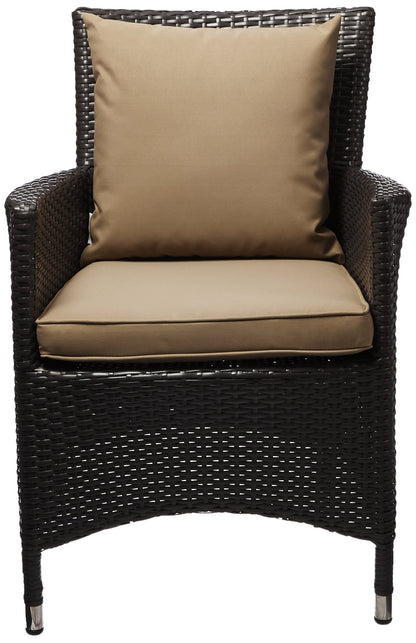 Patio Furniture Sets | Convene Outdoor Sectional Dining Armchair | Weather-Resistant Cushions | Synthetic Rattan Weave | Aluminum Frame | Ideal for Patio, Backyard, Poolside | casafoyer.myshopify.com
