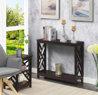 TABLE | Ergode Titan Console Table with Shelf | Transitional Style | Sleek Design | Ample Storage & Display Space | Durable MDF Construction | casafoyer.myshopify.com
