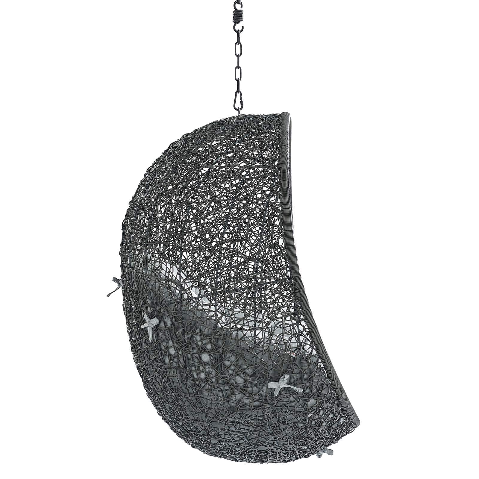 porch swings | Ergode Hide Outdoor Patio Swing Chair | Sunbrella Fabric Cushion | Durable Steel Frame | Perfect for Patio, Backyard, Porch, Poolside | Indoor/Outdoor Use | Gray | casafoyer.myshopify.com