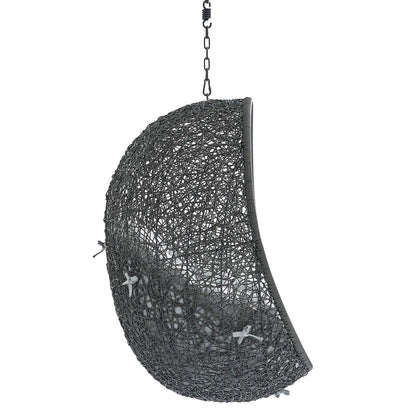 porch swings | Ergode Hide Outdoor Patio Swing Chair | Sunbrella Fabric Cushion | Durable Steel Frame | Perfect for Patio, Backyard, Porch, Poolside | Indoor/Outdoor Use | Gray | casafoyer.myshopify.com