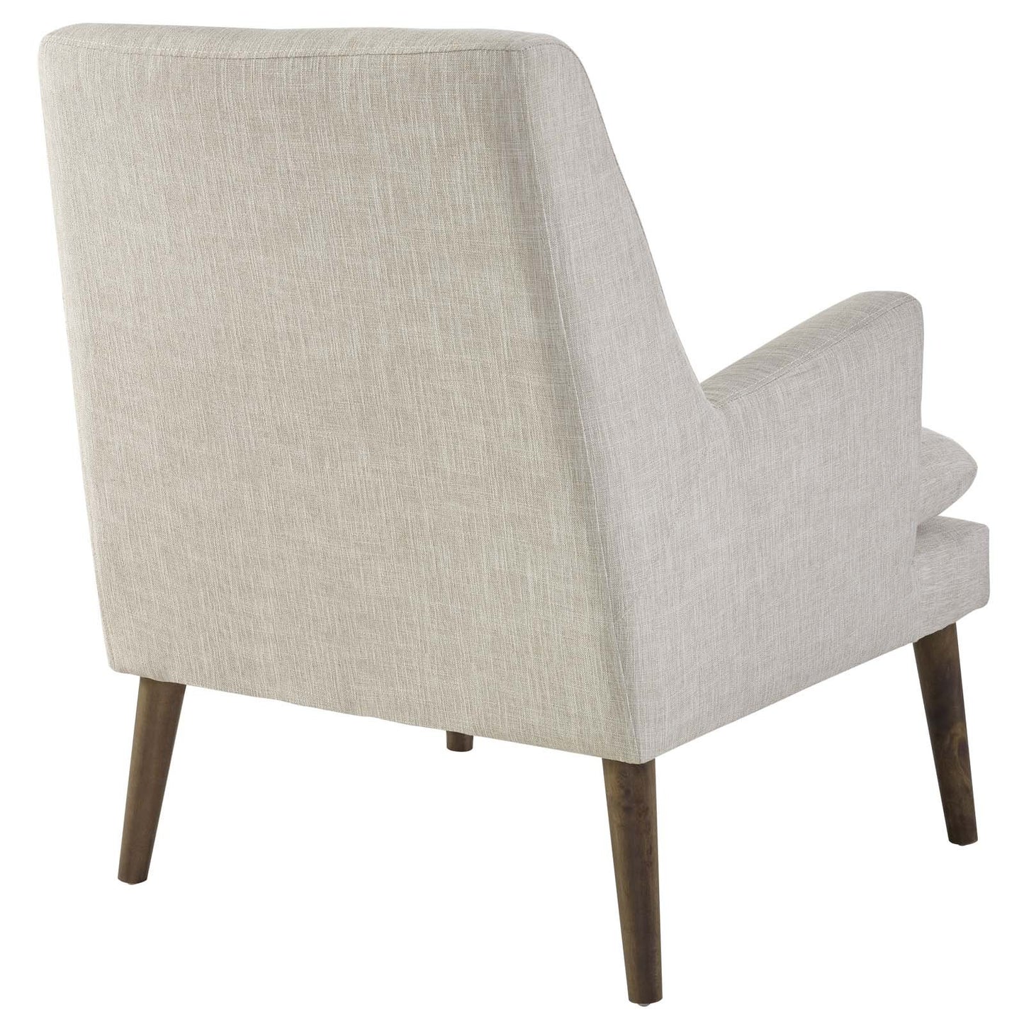 home office desk chairs | CasaFoyer Leisure Lounge Chair | Mid-Century Modern | Plush Comfort | Stylish Design | Walnut Legs | Beige Upholstery | Supports up to 331 lbs | casafoyer.myshopify.com
