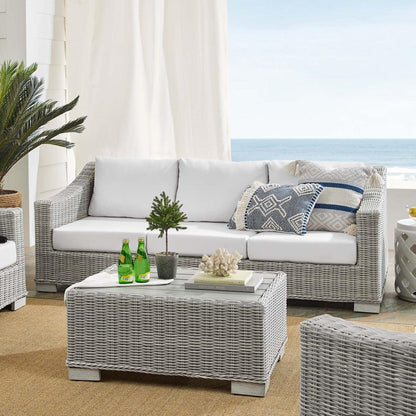 kitchen and dining room sets | CasaFoyer Conway Outdoor Patio Sunbrella Wicker Rattan 4-Piece Furniture Set | Stylish & Comfortable | UV-Resistant | Durable | Water-Resistant Covers | Easy Assembly | casafoyer.myshopify.com